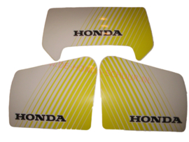 kap sticker honda wit geel