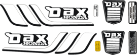 Set stickers Honda DAX ST CT Old school Zwart/WIT
