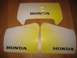 kap sticker honda wit geel