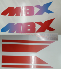 honda mbx regenboog tank sticker set (opnieuw geproduceerd gelijk aan origineel) )