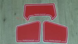 sticker set parijs dakar honda mt rood