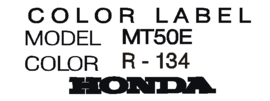 color label mt50e r- 134