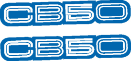 cb50 kap sticker blauw