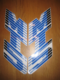 sticker set tank zwart/blauw mt 88/89