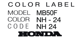 color label MB50F NH-24