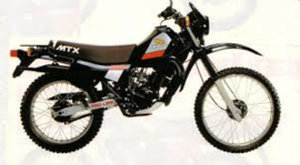 stickerset honda mtx ot zwart