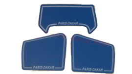 sticker set parijs dakar honda mt blauw