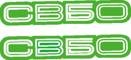 cb50 kap sticker groen