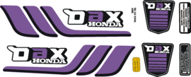 Set stickers Honda DAX ST CT Old school Zwart/PAARS