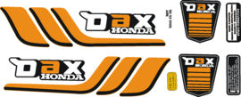 Set stickers Honda DAX ST CT Old school Zwart/ORANJE