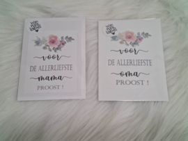 Wijnfles label