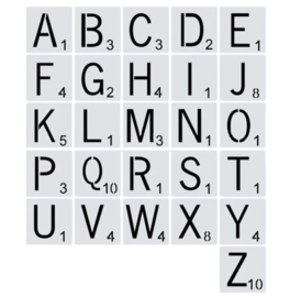 Scrabble letters los