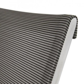 Design vergaderstoel in mesh zwart aluminium