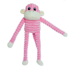 Spencer the crinkle monkey small pink