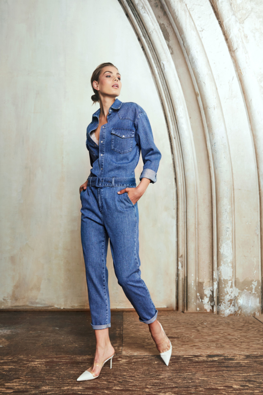 jeans jumpsuit kort