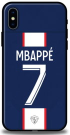 Mbappé PSG hoesje iPhone Xs backcover softcase