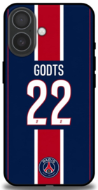 Godts rugnummer 22 PSG telefoonhoesje Apple iPhone 16 backcover softcase
