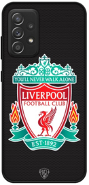 Zwart Liverpool hoesje Samsung Galaxy A52 softcase
