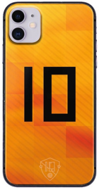 Oranje rugnummer 10 telefoonhoesje iPhone 11 softcase