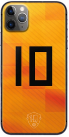 Oranje rugnummer 10 telefoonhoesje iPhone 11 Pro softcase