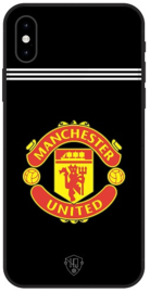 Zwart Manchester United hoesje iPhone X softcase