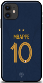 Mbappé Frankrijk hoesje Apple iPhone 12 backcover softcase