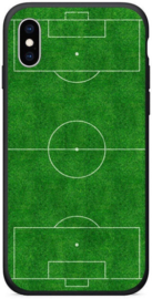 Voetbalveld hoesje iPhone X softcase