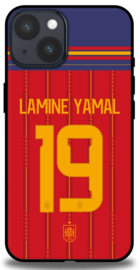 Lamine Yamal Rugnummer 19 Spanje telefoonhoesje voor iPhone 14