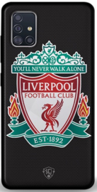 Liverpool logo hoesje zwart Samsung Galaxy A51 softcase