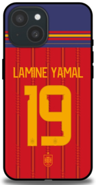 Lamine Yamal Rugnummer 19 Spanje telefoonhoesje voor iPhone 15
