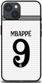 Mbappé Real Madrid iPhone 13 telefoonhoesje backcover wit