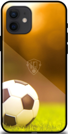 Voetbal telefoonhoesje iPhone 12 backcover softcase