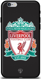 Liverpool logo hoesje zwart iPhone 6 / 6s softcase