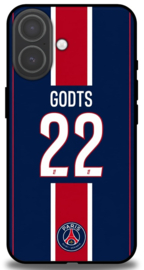 Godts rugnummer 22 PSG telefoonhoesje Apple iPhone 17 backcover softcase