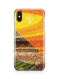 Voetbalstadion hoesje iPhone Xs softcase