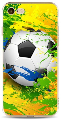 Fantastisch troosten opstelling Samba Brazilië voetbal hoesje iPhone 8 softcase | iPhone 8 voetbal hoesjes  | voetbalhoesjes