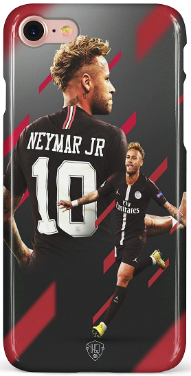 vrachtauto hoofdstad serie Neymar telefoonhoesje iPhone 8 softcase | iPhone 8 voetbal hoesjes |  voetbalhoesjes