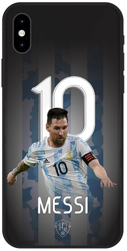 Messi Argentinië hoesje iPhone backcover softcase iPhone X voetbal hoesjes | voetbalhoesjes