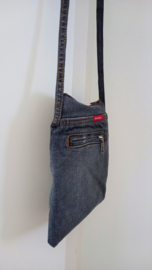 Smartphone bag / small shoulder bag in dark grey MEXX denim