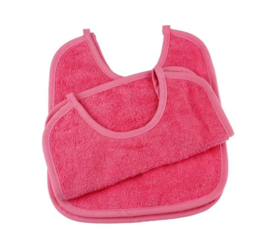 Babyslab blauw of roze incl. borduren