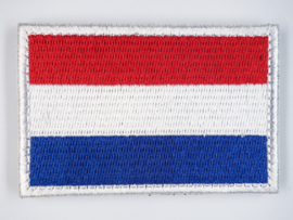 Nederlandse vlag, klitteband,  50 x 75 mm