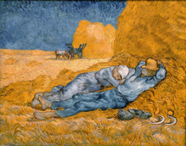 Kunst-mok Vincent van Gogh: Rust na de lunch