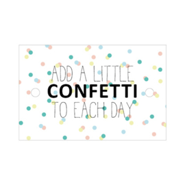 Kadokaart | Add a little confetti to each day