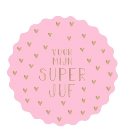 Stickers | Voor mijn superjuf | 10 stuks