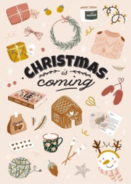 Kerstkaart | Christmas is coming