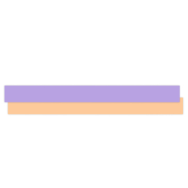 Kadolint | Lilac & orange | 5 meter