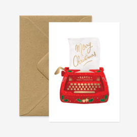 Kerstkaart | Typewriter
