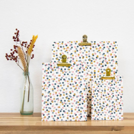 Blokbodemzak | small confetti S | 5 stuks