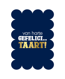 Wenskaart | Verjaardag | Van harte gefelicitaart!