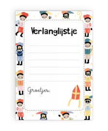 Verlanglijstje | Sint en pieten | 5 stuks